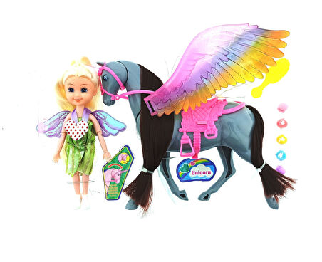 Kız Erkek Çocuk Oyuncak Nini Love ve Gri Pegasus Kız Erkek Çocuk Oyuncak Eğitici Eğlenceli Oyuncak