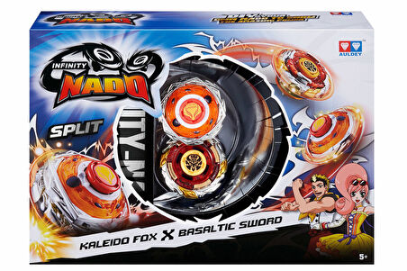 Kız Erkek Çocuk Oyuncak Infinity Nado Split Metal 2´li Set Kaleido Fox Basaltic Sword Kız Erkek Çocu