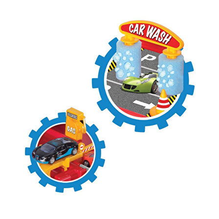 Kız Erkek Çocuk Oyuncak 03066 1 KATLI GARAJ OYUN SETİ Kız Erkek Çocuk Oyuncak Eğitici Eğlenceli Oyun