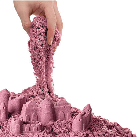 Kız Erkek Çocuk Oyuncak 03688 Dede, Aksesuarlı Pembe Kinetik Oyun Kumu 500 gr Kız Erkek Çocuk Oyunca