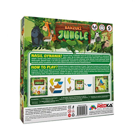 Kız Erkek Çocuk Oyuncak RD5767 Banzuki Jungle Kız Erkek Çocuk Oyuncak Eğitici Eğlenceli Oyuncak