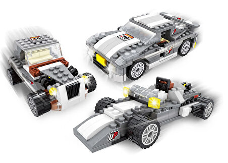 Kız Erkek Çocuk Oyuncak Ausini 3İn1 City Seti 178 Parça Kız Erkek Çocuk Oyuncak Eğitici Eğlenceli Oy