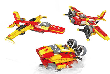 Kız Erkek Çocuk Oyuncak Ausini City 3İn1 266 Parça Kız Erkek Çocuk Oyuncak Eğitici Eğlenceli Oyuncak