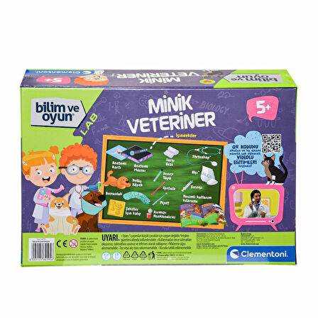 Kız Erkek Çocuk Oyuncak 64195 Bilim ve Oyun - Minik Veteriner Kız Erkek Çocuk Oyuncak Eğitici Eğlenc