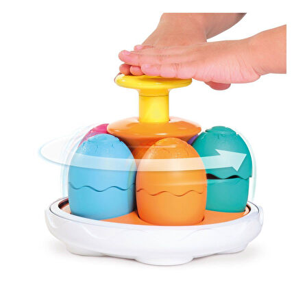 Kız Erkek Çocuk Oyuncak 73252 Tomy - Dönen Dino Yumurtalar - Toomies +12 ay Kız Erkek Çocuk Oyuncak