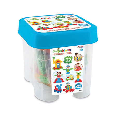 Kız Erkek Çocuk Oyuncak 03324 Dede,Kaktüs Blokları 120 Parça Kız Erkek Çocuk Oyuncak Eğitici Eğlence