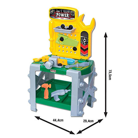 Kız Erkek Çocuk Oyuncak Power Oyuncak Tamir Tezgahı Seti Kız Erkek Çocuk Oyuncak Eğitici Eğlenceli O
