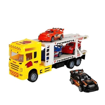 Kız Erkek Çocuk Oyuncak 1:32 Maxx Wheels 2 Katlı Transporter 4 Araçlı Tır 32cm 1adet Fiyatıdır Kız E