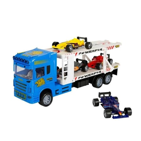 Kız Erkek Çocuk Oyuncak 1:32 Maxx Wheels 2 Katlı Transporter 4 Araçlı Tır 32cm 1adet Fiyatıdır Kız E