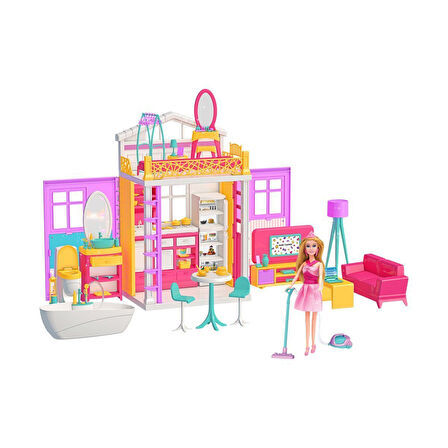 Kız Erkek Çocuk Oyuncak 03721 Dede, Linda'nın Villa Evi Kız Erkek Çocuk Oyuncak Eğitici Eğlenceli Oy