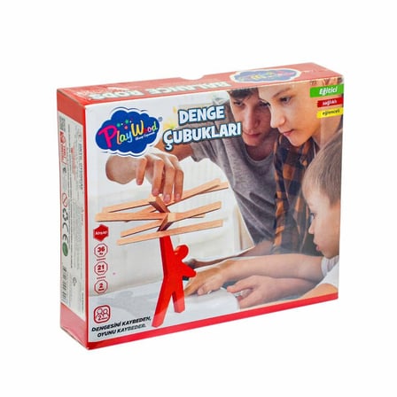 Kız Erkek Çocuk Oyuncak ONY-390 Ahşap Denge Çubukları -Onyıl Kız Erkek Çocuk Oyuncak Eğitici Eğlence