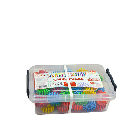 Kız Erkek Çocuk Oyuncak 414 Efe Toys, 60 Parça Çarklı Puzzle Kız Erkek Çocuk Oyuncak Eğitici Eğlence