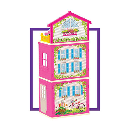 Kız Erkek Çocuk Oyuncak 03662 Dede, Lola'nın 3 Katlı Evi Kız Erkek Çocuk Oyuncak Eğitici Eğlenceli O