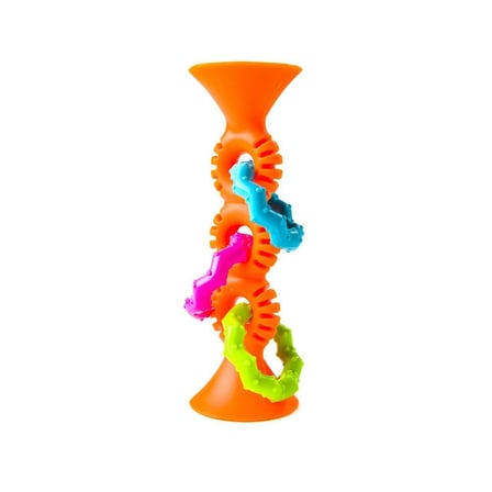 Kız Erkek Çocuk Oyuncak TFB165 Fat Brain Toys, Turuncu Halkalı Silikon Diş Kaşıyıcı Kız Erkek Çocuk