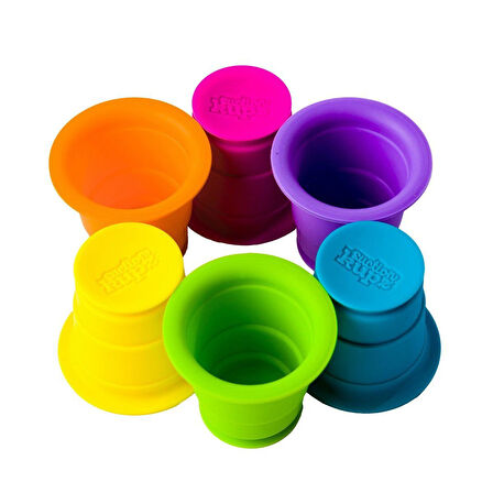 Kız Erkek Çocuk Oyuncak TFB183 Fat Brain Toys, Vakumlu Kaplar Kız Erkek Çocuk Oyuncak Eğitici Eğlenc