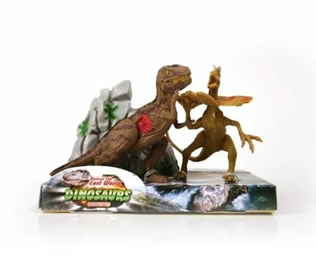 Kız Erkek Çocuk Oyuncak İkili Model Dinozor Figür T-Rex-Dilophosaurus Kız Erkek Çocuk Oyuncak Eğitic
