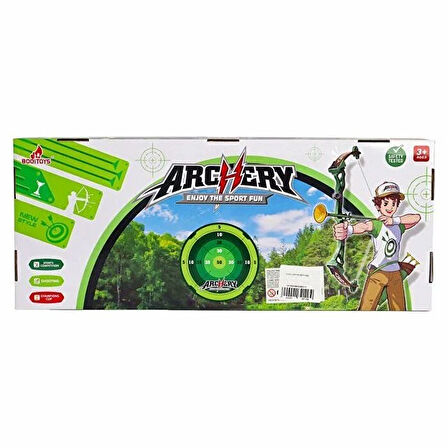 Kız Erkek Çocuk Oyuncak Yeşil Sarı Ok Yay Seti Kız Erkek Çocuk Oyuncak Eğitici Eğlenceli Oyuncak