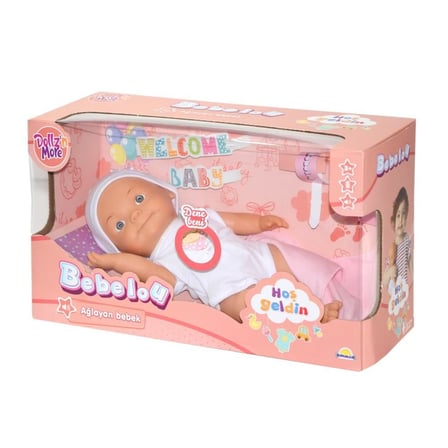 Kız Erkek Çocuk Oyuncak Bebelou Hoş Geldin Bebeği Sesli 30cm Kız Erkek Çocuk Oyuncak Eğitici Eğlence