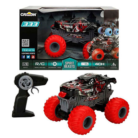 Kız Erkek Çocuk Oyuncak 1:18 Uzaktan Kumandalı Spirit Beasts USB Şarjlı Araba 25cm. Kız Erkek Çocuk