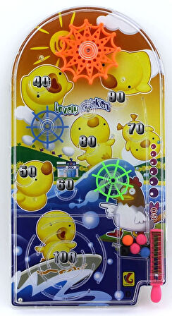 Kız Erkek Çocuk Oyuncak Civcivli Mini Pinball Kız Erkek Çocuk Oyuncak Eğitici Eğlenceli Oyuncak