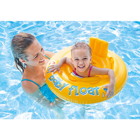Kız Erkek Çocuk Oyuncak IBF56585 İntex Sarı Baby Float 70cm 6-12 Ay Kız Erkek Çocuk Oyuncak Eğitici
