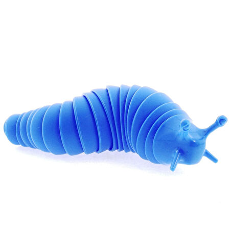 Kız Erkek Çocuk Oyuncak Kıvrılabilen Plastik Mavi Salyangoz Kız Erkek Çocuk Oyuncak Eğitici Eğlencel