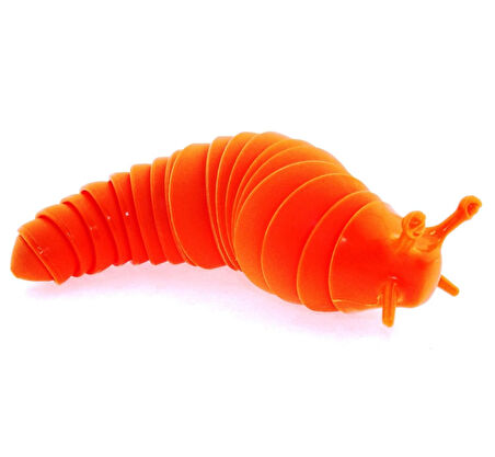 Kız Erkek Çocuk Oyuncak Kıvrılabilen Plastik Turuncu Salyangoz Kız Erkek Çocuk Oyuncak Eğitici Eğlen