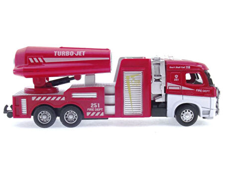 Kız Erkek Çocuk Oyuncak Die Cast Model Çek Bırak Turbo Jet İtfaiye Kamyonu Kız Erkek Çocuk Oyuncak E