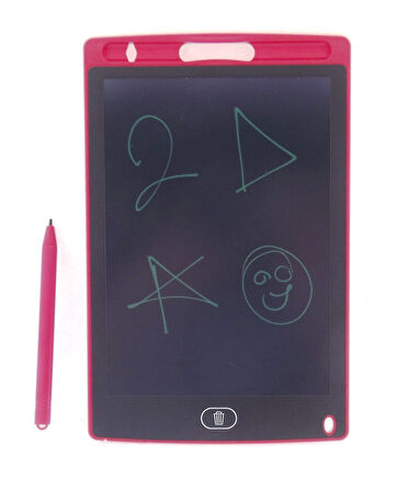 Kız Erkek Çocuk Oyuncak 8,5 Inch LCD Kırmızı Yazı Tahtası Kız Erkek Çocuk Oyuncak Eğitici Eğlenceli