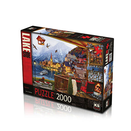 Kız Erkek Çocuk Oyuncak 22506 KS, Hallstatt, 2000 Parça Puzzle Kız Erkek Çocuk Oyuncak Eğitici Eğlen