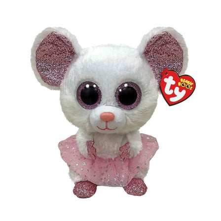 Kız Erkek Çocuk Oyuncak TY Beanie Boos Tütülü Peluş Fare Nina 24cm Kız Erkek Çocuk Oyuncak Eğitici E