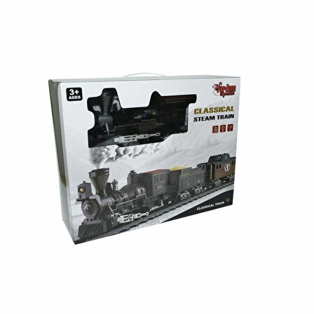 Kız Erkek Çocuk Oyuncak FF-1613A Işıklı ve Sesli Classic Buharlı Tren Kız Erkek Çocuk Oyuncak Eğitic