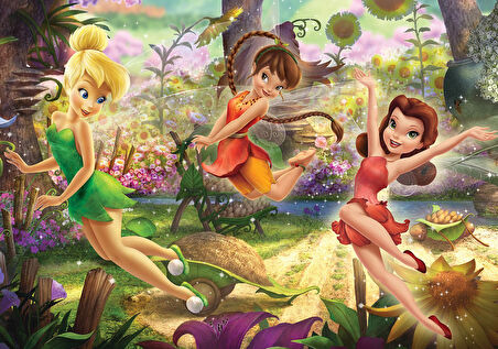 Kız Erkek Çocuk Oyuncak KS Puzzle 100 Parça Fairies Kız Erkek Çocuk Oyuncak Eğitici Eğlenceli Oyunca