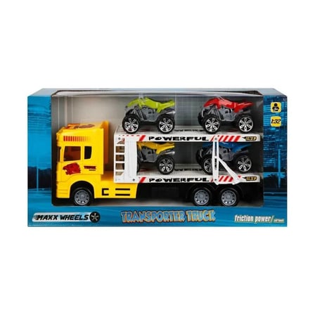 Kız Erkek Çocuk Oyuncak 1:32 Maxx Wheels Transporter Tır 32cm. Kız Erkek Çocuk Oyuncak Eğitici Eğlen