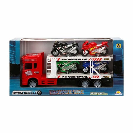 Kız Erkek Çocuk Oyuncak 1:32 Maxx Wheels Transporter Tır 32cm. Kız Erkek Çocuk Oyuncak Eğitici Eğlen