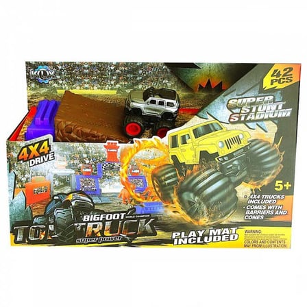 Kız Erkek Çocuk Oyuncak Sürtmeli Off-Road Yarış Oyun Pisti Kız Erkek Çocuk Oyuncak Eğitici Eğlenceli
