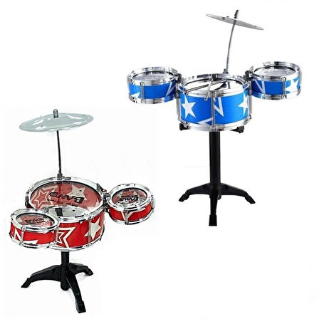 Kız Erkek Çocuk Oyuncak Sunman Jazz Drum Mini Bateri Seti - S00041008 Kız Erkek Çocuk Oyuncak Eğitic