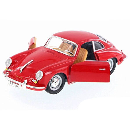 Kız Erkek Çocuk Oyuncak 1:24 Bburago Porsche 356 B Coupe 1961 Kız Erkek Çocuk Oyuncak Eğitici Eğlenc