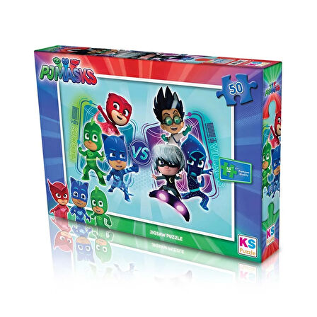 Kız Erkek Çocuk Oyuncak 50 Parça Pjmasks Puzzle Kız Erkek Çocuk Oyuncak Eğitici Eğlenceli Oyuncak