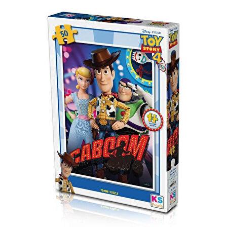 Kız Erkek Çocuk Oyuncak 50 Parça Toy Story 4 Puzzle Kız Erkek Çocuk Oyuncak Eğitici Eğlenceli Oyunca