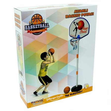 Kız Erkek Çocuk Oyuncak Ayaklı Basket Potası - 226 Kız Erkek Çocuk Oyuncak Eğitici Eğlenceli Oyuncak