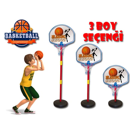 Kız Erkek Çocuk Oyuncak Ayaklı Basket Potası - 226 Kız Erkek Çocuk Oyuncak Eğitici Eğlenceli Oyuncak