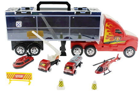 Kız Erkek Çocuk Oyuncak Taşınabilir Die Cast Metal Araçlı İtfaiye Kamyonu Kız Erkek Çocuk Oyuncak Eğ