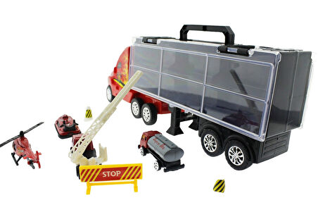 Kız Erkek Çocuk Oyuncak Taşınabilir Die Cast Metal Araçlı İtfaiye Kamyonu Kız Erkek Çocuk Oyuncak Eğ