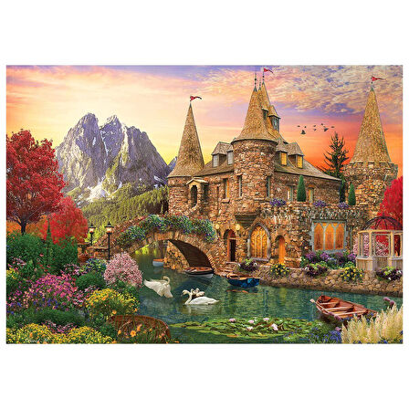 Kız Erkek Çocuk Oyuncak KS Castle Land 1000 Parça Puzzle Kız Erkek Çocuk Oyuncak Eğitici Eğlenceli O