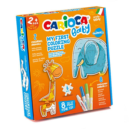 Kız Erkek Çocuk Oyuncak Carioca Boyanabilir Hayvanlar Bebek Puzzle Kız Erkek Çocuk Oyuncak Eğitici E