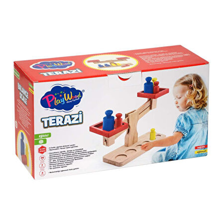 Kız Erkek Çocuk Oyuncak Kutulu Ahşap Terazi - ONY-313 Kız Erkek Çocuk Oyuncak Eğitici Eğlenceli Oyun