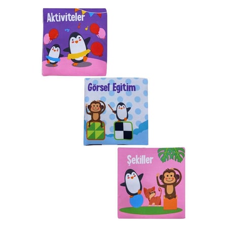 Kız Erkek Çocuk Oyuncak Bebeğimin İlk Kitapçık Seti - 6adet Kız Erkek Çocuk Oyuncak Eğitici Eğlencel