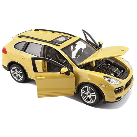Kız Erkek Çocuk Oyuncak Bburago 1:24 Porsche Cayenne Turbo Plus Sarı Model Araba Kız Erkek Çocuk Oyu