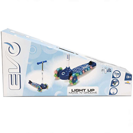 Kız Erkek Çocuk Oyuncak Evo Işıklı Move N Groove Mavi Üç Tekerlekli Scooter Kız Erkek Çocuk Oyuncak